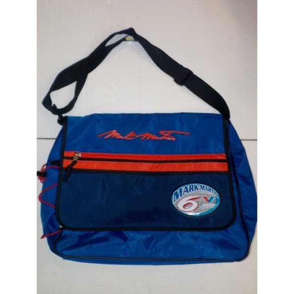 Nascar Shoulder Messenger Bag Mark Martin Valvoline Racing 3 Zip Compartments - Picture 1 of 8